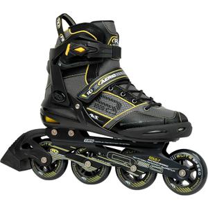 Roller Derby AERIO Q-60 Men's Inline Skates, Black/Yellow, Size 8