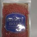 BONNY BOXX 500PCs 8MM Smooth Red Acrylic Round Beads, Plastic Resin Bubblegum Balls Chunky Gumball Beads for Necklace and Bracelet Making, Crafting Supplies