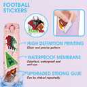BEATRI Football Stickers Pack  50PCS Waterproof Vinyl Sports Coaches Football Decor & Party Favors for Laptop, Water Bottle, Skateboard & Travel Gear | Non-Repeating Decals, High-Definition Print