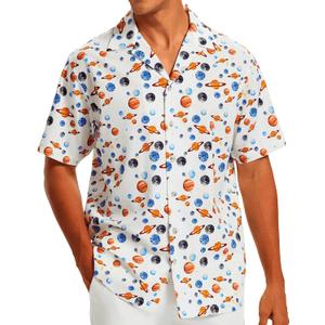 Men's Tropical Beach Vacation Shirt Hawaiian Shirts Wrinkle Free Short Sleeve Button Down
