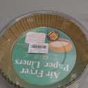 200pcs Air Fryer Disposable Paper Liner, Non-Stick Disposable Air Fryer Parchment Paper Liners, Baking Paper for Air Fryer Oil-Proof, Water-Proof, Food Grade Parchment6.3" in Bottom, 8" on top