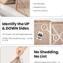 Waffle Bath Mat Set, Non Slip Bathroom Rugs Sets 2 Piece, Ultra Absorbent Long Bath Rug Runner for Bathroom Boho Chic Decor, Machine Washable Floor Mats, Brown & White, 20"47" Plus 18"30"