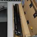 FDW 3-Panel Room Divider Privacy Screen, 6FT Portable Folding Partition with Metal Frame (102" W x 70" H) for Office/Home Use, Grey