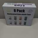 Youngever 8 Pack 16 Ounce Plastic Water Tumbler, Plastic Glasses, Reusable Plastic Cups, Unbreakable Glasses, Reusable | NO BPA | Top-rack Dishwasher Safe (16 Ounce 4 Colors)