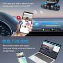 PRUVEEO 360 4 Channel Dash Cam Front and Rear Inside Left Right, Dash Camera for Cars, Built-in GPS WiFi Night Vision, 24/7 Recording Parking Mode Monitor, 128G Card Included