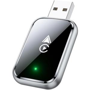 Wireless CarPlay Adapter for iPhone & Android, Plug and Play Bluetooth Dongle Wired to Wireless Apple Car Play Adapter, USB-A & Type-C Port, Fast Connection