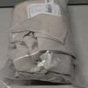 NICETOWN Country Kitchen Curtains - Thermal Insulated, Room Darkening Rod Pocket Swag Curtains for Living Room & Bathroom, 1 Pair, 36" x 63" x 18" per Panel, Natural