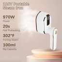 Mini Steam Iron for Clothes, Travel Steamer for Clothes Portable Steamer Travel Iron, Micro Steam Mini Handheld Support Dry And Wet Ironing for Home Travel (White)
