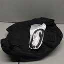 Large Nylon Hobo Bag Women Crescent Shoulder Bag Vintage Tote Bag Casual Shopper Handbag for Women (Black)