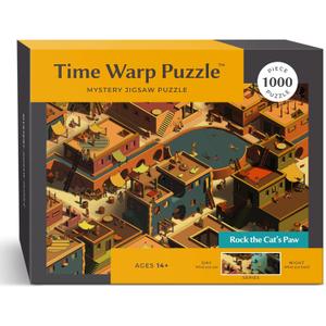 Time Warp Puzzle Series 1  Day to Night Hidden Scene | 1000 Piece Jigsaw Puzzle for Adults | Discover a Story that Transforms as You Build | Giftable Magic Puzzle Art (Rock the Cat's Paw)