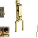 Gate Locks for Outdoor Fence - Instant Locking Gate Latch Rust-Resistant Steel One-Hand Install for Wood/Metal/Vinyl Gates (1 PC)