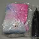 AppleRound Hippity Hoppity Hopball with Pump  Bouncy Exercise Ball with Handle for Teens & Adults, 28 Inch / 70 cm for Ages 13+, Cloud Colors (Red & Blue)