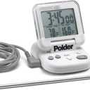 Polder Digital In-Oven Thermometer/Timer, White (Multicolor)