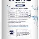 Amazon Basics Replacement Samsung DA97-17376B, HAF-QIN/EXP Refrigerator Water Filter, 1-Pack, Standard Filtration