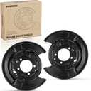 A-Premium Rear Driver and Passenger Side Brake Dust Shield Compatible with Select Toyota, Lexus Models - Highlander 2004-2007, RX330 2004-2006, RX350 2007-2009, RX400h 2006-2008 - 2-PC Set