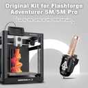 Original 3D Printer 0.4mm Nozzle for FLASHFORGE Adventurer 5M Hotend,3S Quick Detachable Nozzle,Up to 280 High Temperature High Flow 32mm/s Nozzle,Adventurer 5M Pro Nozzle