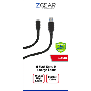 ZGear 6-foot USB-C Sync & Charge Cable