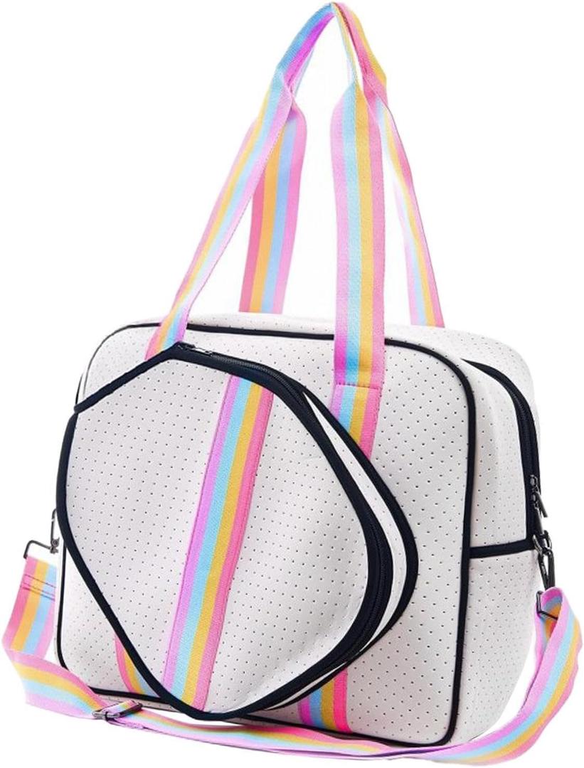 Pickleball Bag Racquet Carrying Bag Multipurpose Outdoor Sport Bag with Removable Adjustable Strap Pickleball Racket Bag