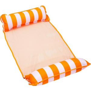 Aqua 4-in-1 Monterey Hammock Pool Float & Water Hammocks  2-3-4 Multipacks  Multiple Colors/Styles  for Adults and Kids Floating (Orange)
