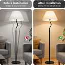 9.25 Inch Plastic Lamp Base Weight, Round Floor Lamp Base Replacement Only, Heavy Duty Counterweight for Table Lamps, Stable Anti-Tip Base for Home Bedroom Living Room