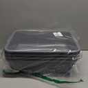 13 L Grey Plastic Tote Box Set of 4, Commercial Bus Box Large Plastic Dish Bin