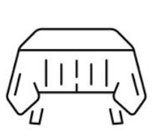 Tablecloth for 6 Foot Table 60×102 Inch White