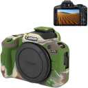 Pocoukate Case for Canon EOS R100 Camera, Soft Silicone Protective Cover Skin with EOS R100 Screen Protector Accessories for EOS R100 Mirrorless Camera Silicone Case - Camouflage