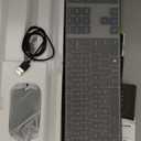 seenda Wireless Bluetooth Keyboard and Mouse Combo, SKM643 Rechargeable Slim Quiet Keyboard Mouse, 3 MultiDevice Connection, Compatible for Windows, Mac, MacBook, iPad, Tablet, Black Gray