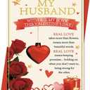 2 x Mcduldu Valentines Day Cards for Husband | Funny Mens Valentines Gifts for Him from Wife