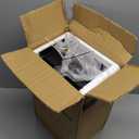 MOKATNG 4-Light Bathroom Light Fixtures, Vanity Light with Milky White Shades, Matte Black Bathroom Light Fixtures Over Mirror, Modern Bathroom Wall Lamp for Mirror Living Room Cabinet Bedroom