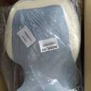 27° Angled Wedge Pillow, Support for Neck Back Waist(Sky Blue & White), Large Size