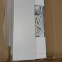 EOYUTLLY Shoe Cabinet for Entryway with 2 Flip Drawers,Narrow Wooden Shoe Storage Cabinet with Metal Legs,Hold 24 Pairs, 4-Tier Adjustable ShelvesFreestanding Hidden Shoe Organizer for Hallway, Foyer (White)