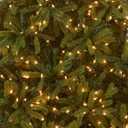 National Tree Company 7.5 ft Pre-Lit Jersey Fraser Fir Artificial Christmas Tree, 1,250 Clear Lights, 3,144 Tips, Includes Stand, Green