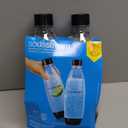 Sodastream 1L Twin Pack Dishwasher Safe Slim Bottle (Black)