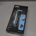 Braun Electric Series 3 Razor with Precision Trimmer, Rechargeable, Wet & Dry Foil Shaver for Men, Blue/Black, 4 Piece