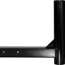 Hitch Mount Flagpole Holder with Screws for Two Inches Receiver Flag, Black
