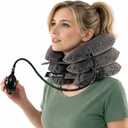 Cervical Neck Stretcher and Cervical Traction Device, Inflatable Neck Traction Device for Home Use, Decompression Devices and Support Brace for Pinched Nerve Relief, Extender Pillow and Hammock