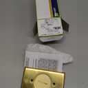 Leviton QuickPort Floor Jack Assembly, Two Blank Inserts, Solid Brass, 41652.0