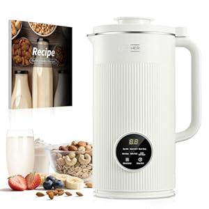 FOHERE 35oz Nut Milk Maker Machine - Automatic Plant-Based Milk Maker for Homemade Almond, Oat, Soy & Vegan Milk | 8-in-1 Dairy-Free Beverage Maker with 12H Smart Timer & Self-Cleaning (Black)