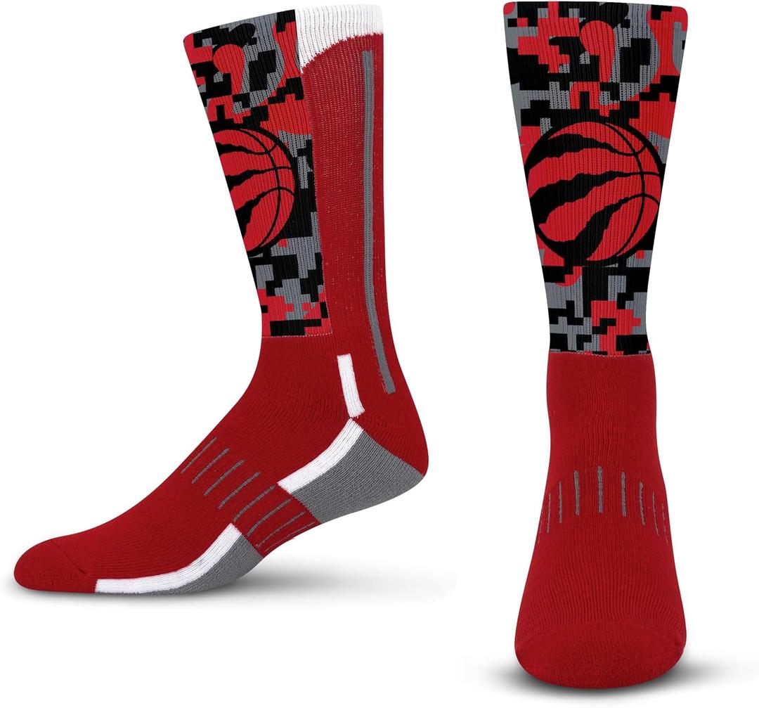For Bare Feet Unisex Kid's NBA Digi Mashup Crew Sock Youth (Team)