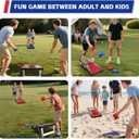 Portable Cornhole Board Set - Aluminum, Foldable 24x12in or 36x24in with Bean Bags | for Adults, Indoor/Outdoor, Travel, Beach & Camping