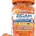 Zicam Cold Remedy Zinc Medicated Fruit Drops, Ultimate Orange, 25 Count (Pack of 1)