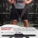 Belt for Belt Squats, Rack Attachment & Squat Machine, Weight Lifting&Powerlifting Back Support, Low-Profile, Padded Hip & Thigh, Secure Buckle, Heavy Duty