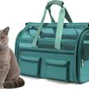 Cat Carrier, Small Dog Carrier for Small Medium Pets Up to 15 LbsPet Carrier Airline Approved,Soft-Sided Puppy Travel Bag with Safety Zippers,Chihuahua Carry Case, Kitty Cloth Cage