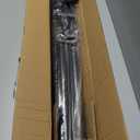 Tension Curtain Rod 51-165In(4.25-13.75Ft), Extra Long Outdoor Curtain Rod No Drilling for Window or Bathroom Patio, Adjustable Spring Shower Rod, Easy to Install Never Rust, Rod Diameter 1.26In-Black