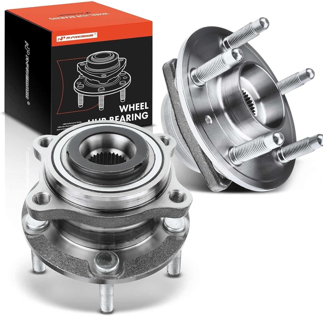 A-Premium 2 x Front Wheel Bearing and Hub Assembly with 5-Lug Compatible with Hyundai Sonata 2015-2019, Tucson 2016-2021, Veloster N 2020-2022, Nexo & Kia Optima, Sportage, Cadenza