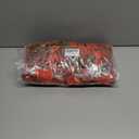 Artificial Fall Hanging Flowers for Decoration, 2pcs Long Vine Fake Flowers Plants Morning Glory, Realistic Faux Petunias for Planter Patio Porch Garden Autumn Outdoors Dec, Orange Red