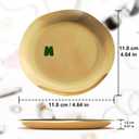 3 x Kviceo Jewelry Tray Ring Dish, Gold-Tone Stainless Steel Catchall Organizer, Minimalist Vanity & Nightstand Decor (M)