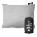 Wise Owl Outfitters Essentials Airplanes, Camping, and Travel-Memory Foam Washable Pillow-Small, Medium (Pack of 1), Grey