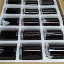 KEYWING 8 oz Candle Jars with Lids, 30 Pack Amber Glass Jars with Black Metal Lids, Round Candle Containers, Empty Jar for Making Candles, Powder, Liquid, Cream